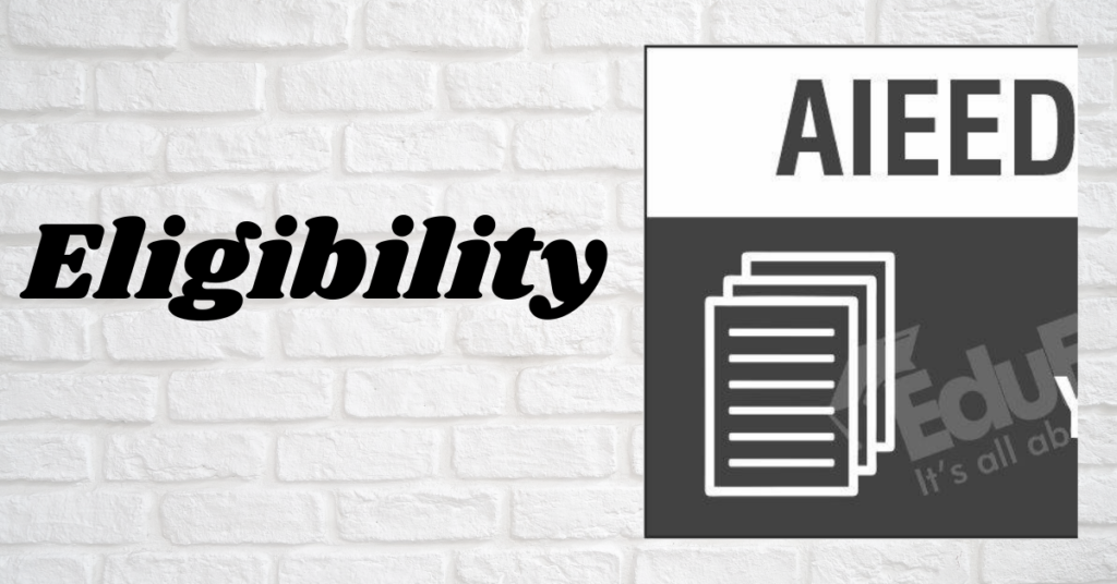 AIEED ELIGIBILITY